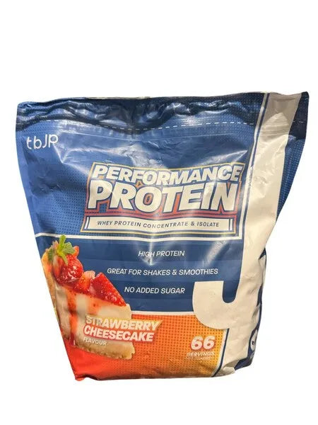 Performance Protein Strawberry Cheesecake - 2000g - Trained by JP - Sporto papildai