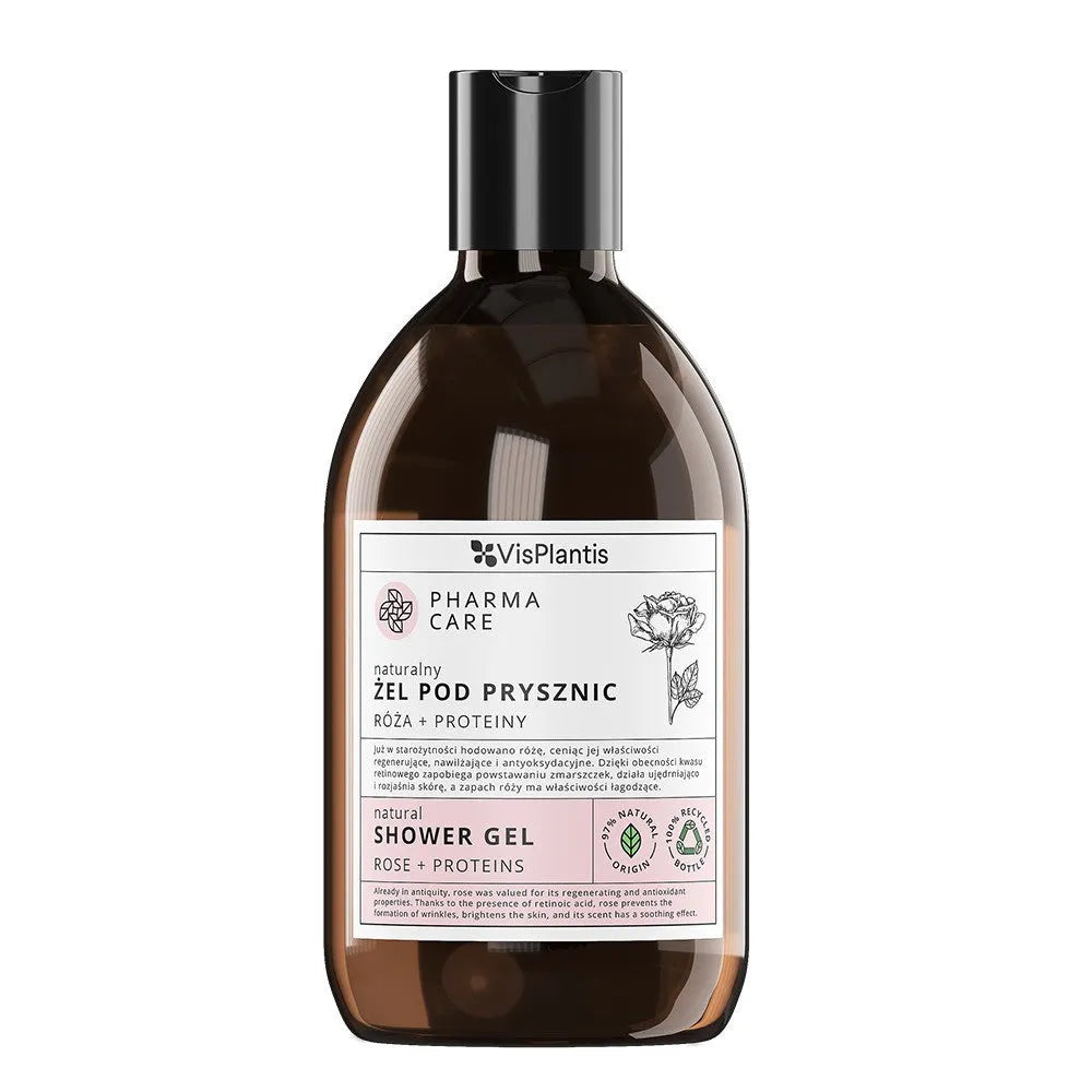 PHARMA CARE Natūralus dušo gelis Rožė + Baltymai 500 ml - Kosmetika