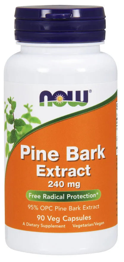 Pine Bark Extract 240mg - 90 vcaps - NOW Foods - Papildai