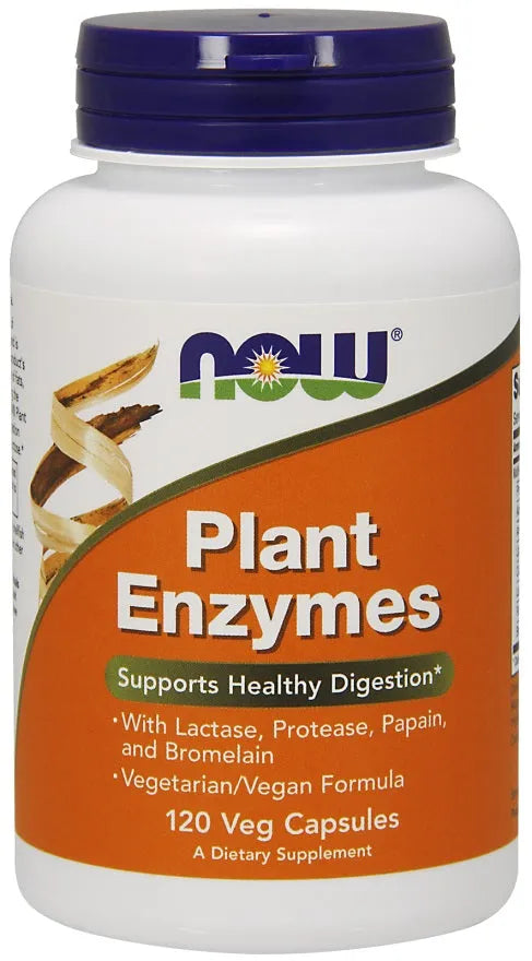 Plant Enzymes - 120 vcaps - NOW Foods - Papildai