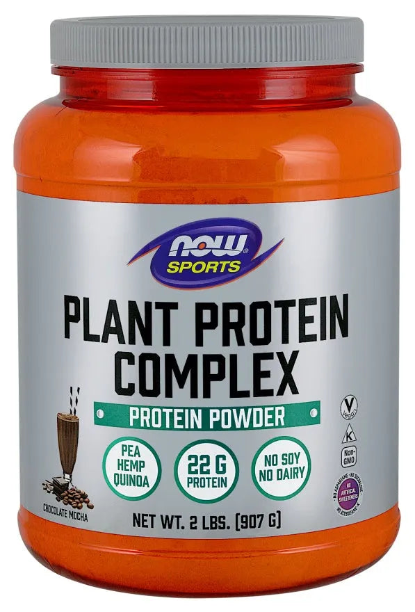 Plant Protein Complex Chocolate Mocha - 907g - NOW Foods - Sporto papildai