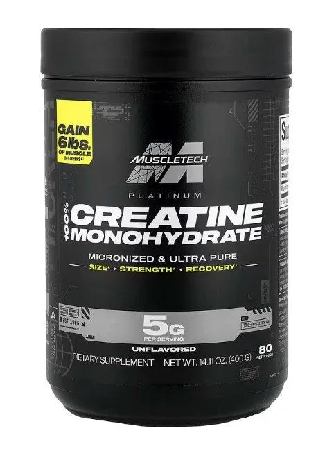 Platinum 100% Creatine Monohydrate - 400g - MuscleTech - Sporto papildai