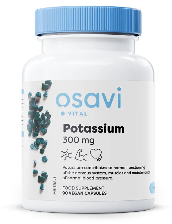 Potassium 300mg - 90 vegan caps - Osavi - Papildai