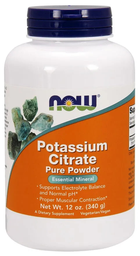Potassium Citrate Pure Powder - 340g - NOW Foods - Papildai