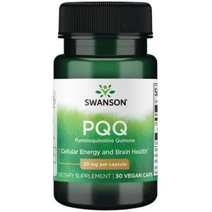 PQQ Pyrroloquinoline Quinone - 20 mg - N30 - Swanson - Papildai