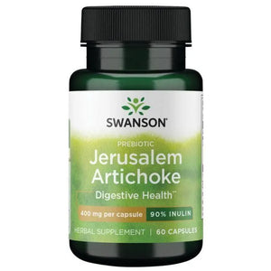 Prebiotic Jerusalem Artichoke - 400 mg - N60 - Gumbinė saulėgrąža - Prebiotikas Swanson - Papildai
