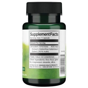 Prebiotic Jerusalem Artichoke - 400 mg - N60 - Gumbinė saulėgrąža - Prebiotikas Swanson - Papildai