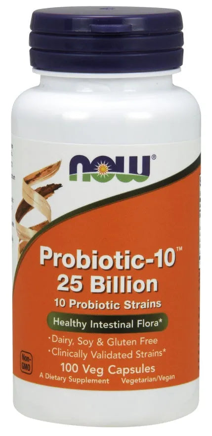 Probiotic-10 25 Billion - 100 vcaps - NOW Foods - Papildai