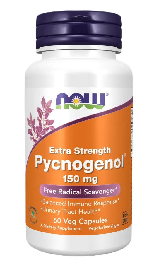 Pycnogenol 150mg Extra Strenght - 60 vcaps - NOW Foods - Papildai