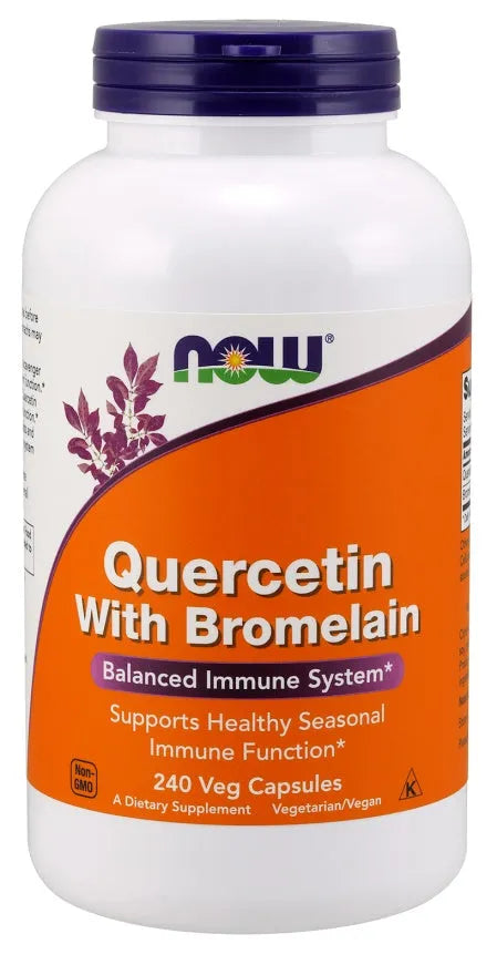Quercetin with Bromelain - 240 vcaps - NOW Foods - Papildai