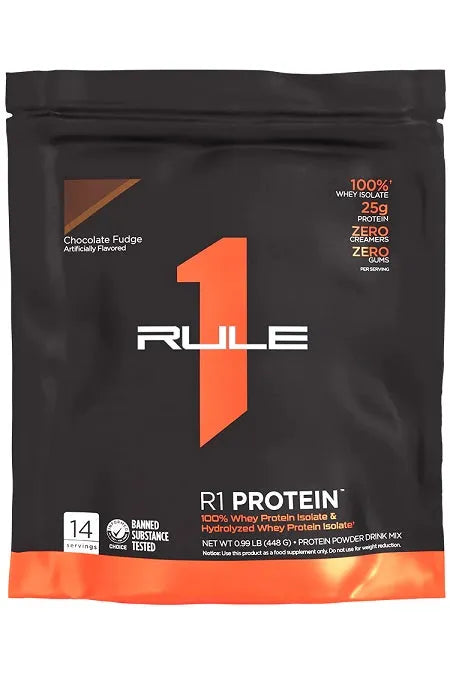 R1 Protein Chocolate Fudge - 448g - Rule One - Sporto papildai