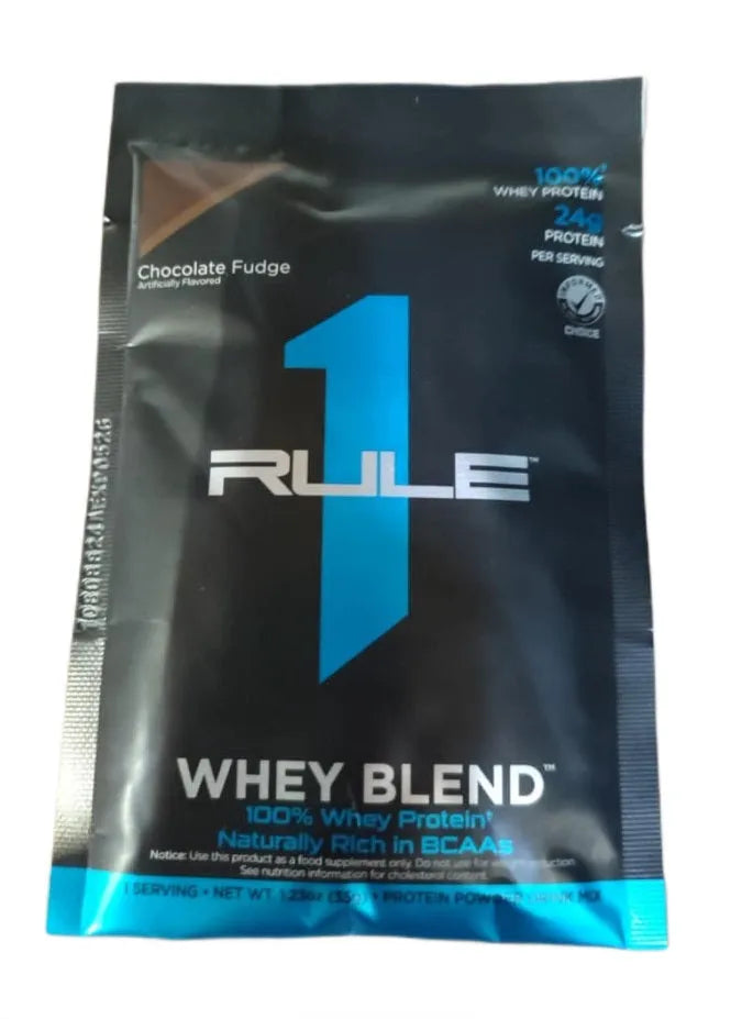 R1 Whey Blend Chocolate Fudge - 35g (1 serving) - Rule One - Sporto papildai