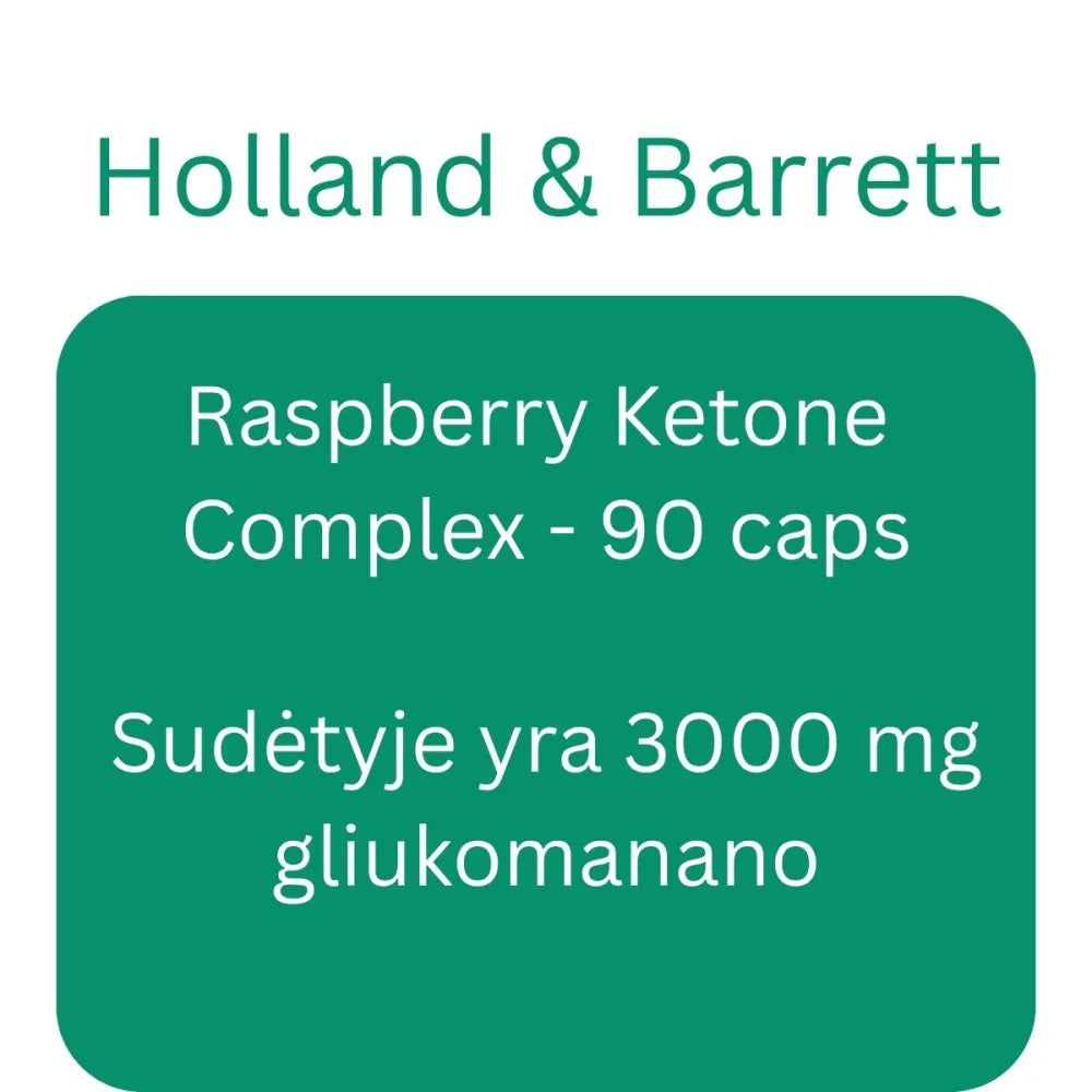 Raspberry Ketone Complex - 90 caps - Holland & Barrett - Papildai
