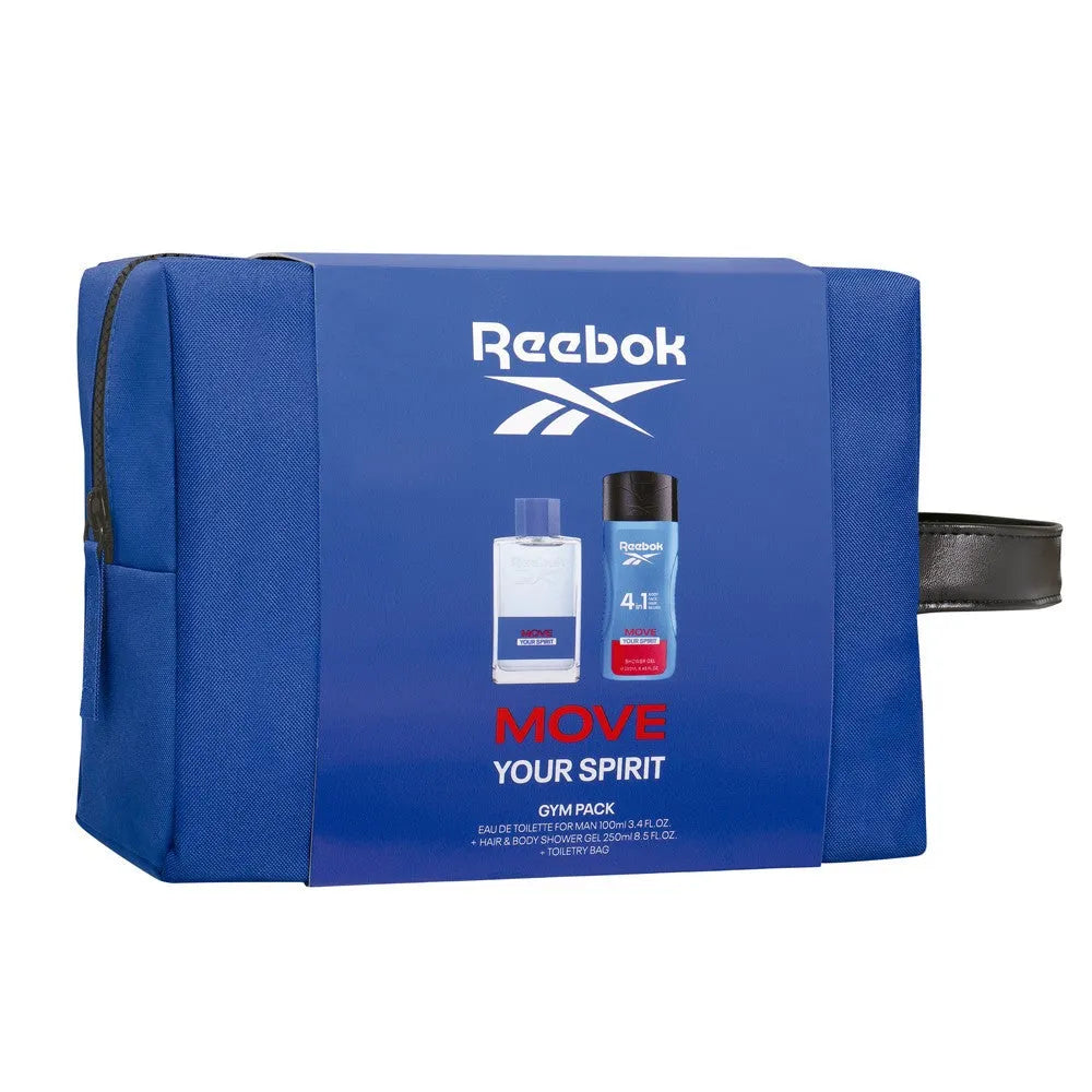 REEBOK Move Your Spirit Dovanų rinkinys - kosmetinė (eau de toilette 100ml + dušo gelis 250ml) - vyrams - Kosmetika
