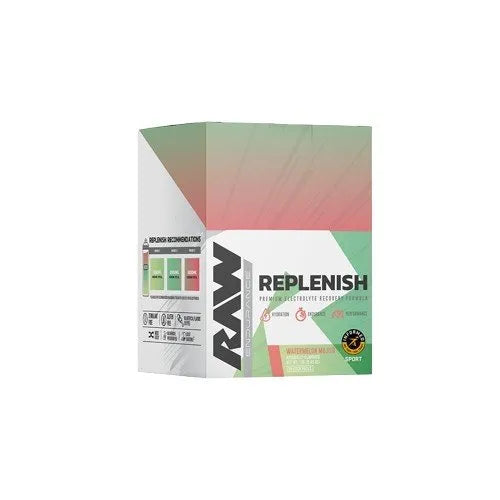 Replenish Watermelon Mojito - 20 stick packs - Raw Nutrition - Sporto papildai