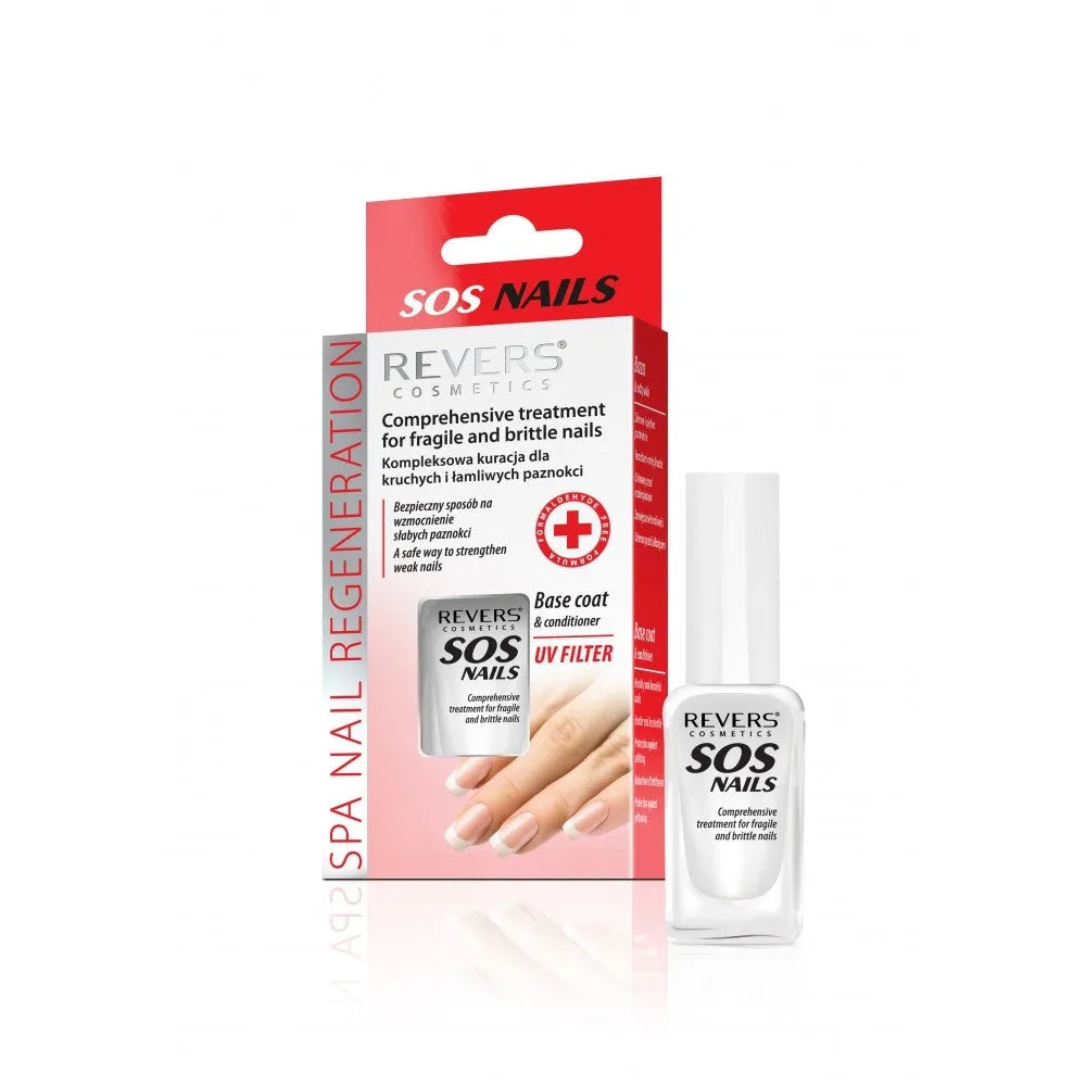 REVERS Išsami gydomoji priemonė trapiems ir silpniems nagams SOS Nails 10ml - Kosmetika