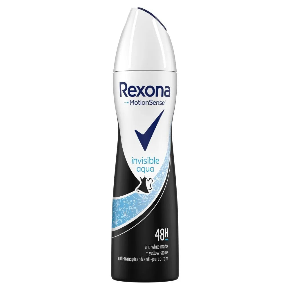 Rexona Motion Sense Woman Deodorant purškiklis Invisible Aqua 150ml - Kosmetika