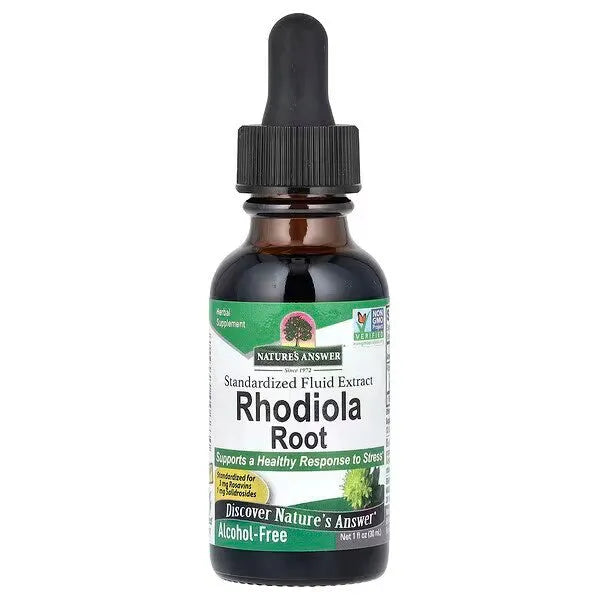 Rhodiola Root 1000mg - 30 ml - Nature’s Answer - Papildai