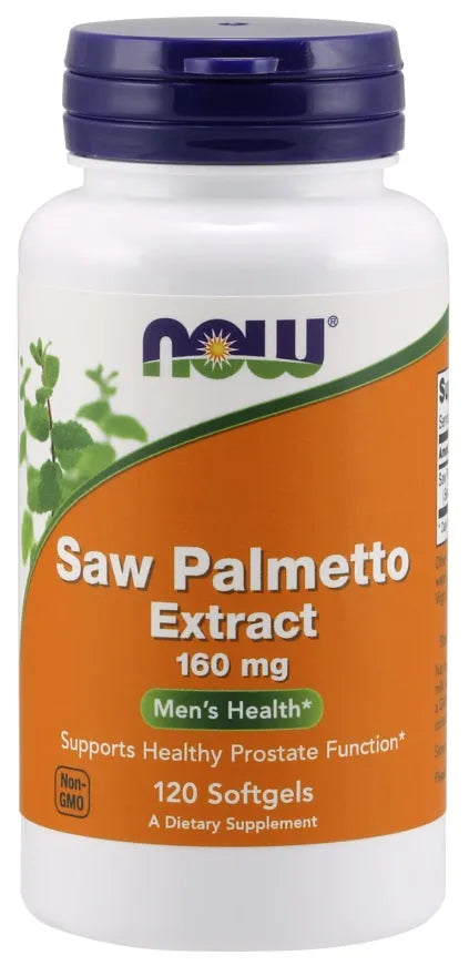 Saw Palmetto Extract 160mg - 120 softgels - NOW Foods - Papildai