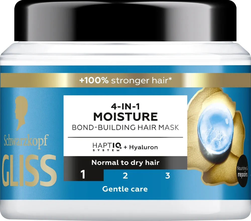 SCHWARZKOPF Gliss TRT Aqua Revive Stiprinanti plaukų kaukė 4in1 400 ml - Kosmetika
