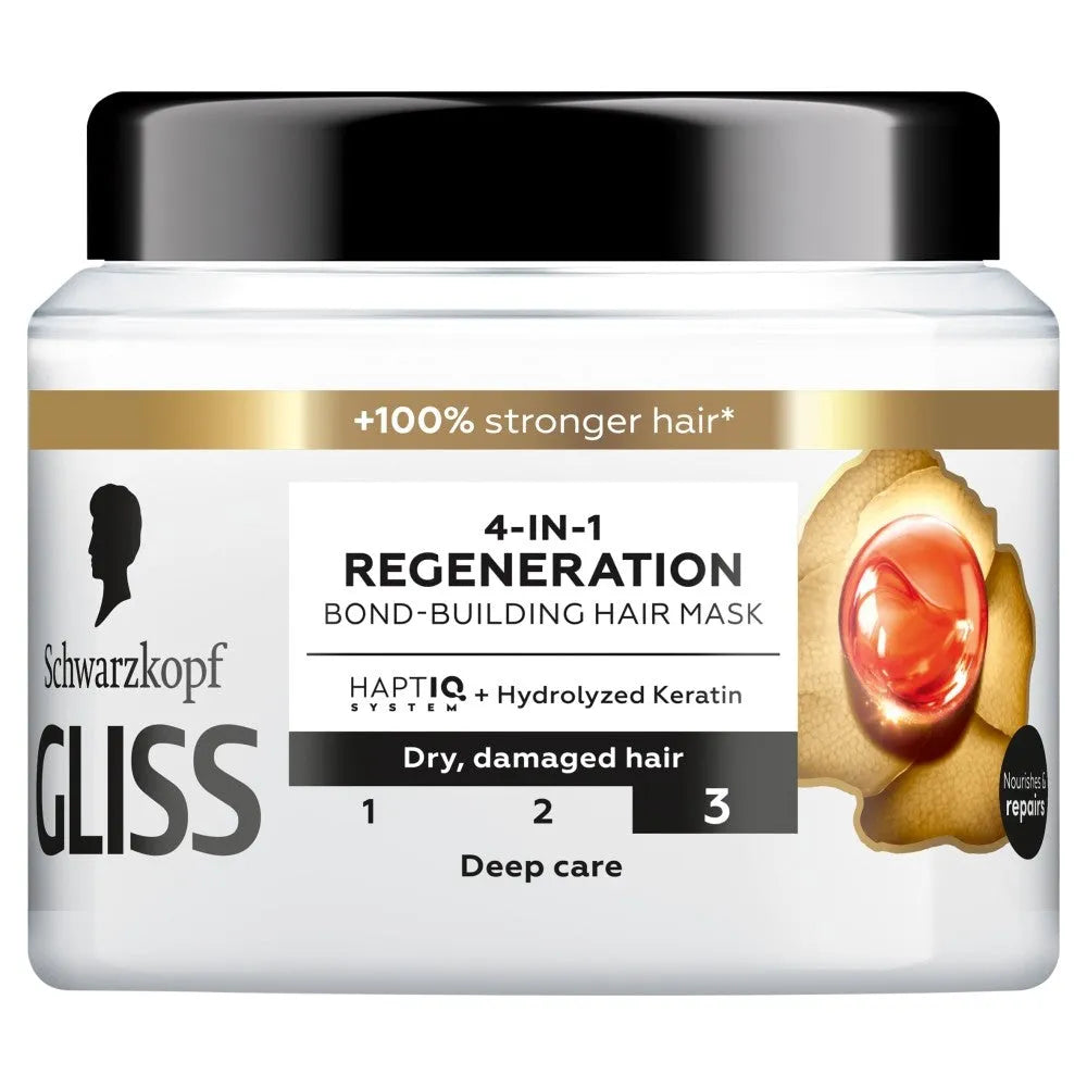 SCHWARZKOPF Gliss TRT Total Repair Regeneruojanti plaukų kaukė 4in1 400 ml - Kosmetika