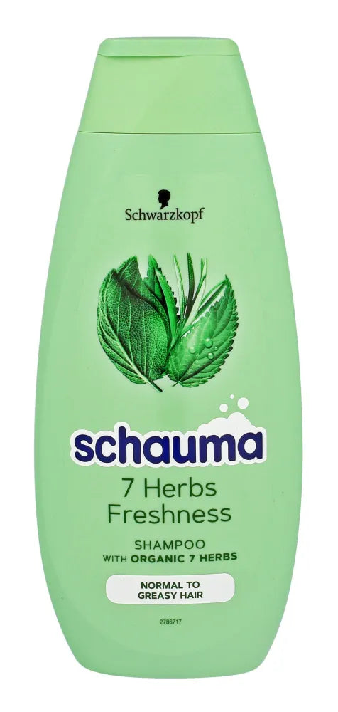 Schwarzkopf Schauma šampūnas plaukams su 7 žolelėmis 400 ml - Kosmetika
