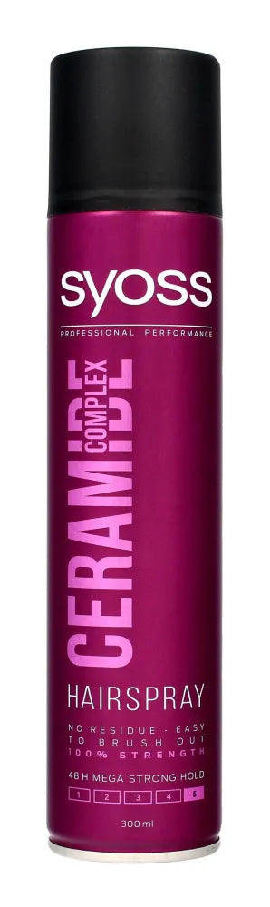 Schwarzkopf Syoss Ceramide Complex plaukų lakas itin stiprus 300 ml - Kosmetika