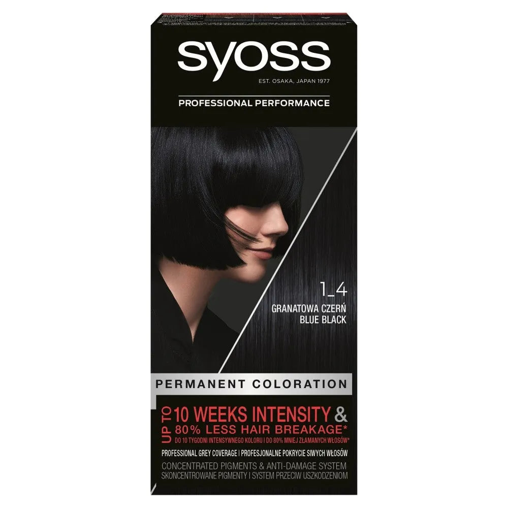 Schwarzkopf Syoss Plaukų dažai mėlynas juodas Nr. 1-4 1 vnt. - Kosmetika