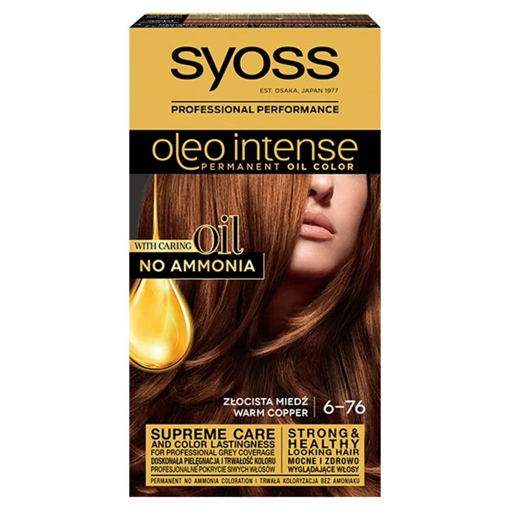 Schwarzkopf Syoss Plaukų dažai Oleo 6-76 Auksinė varis 1 vnt. - Kosmetika