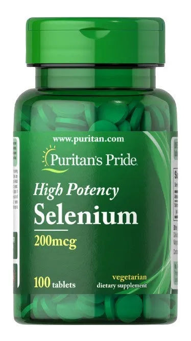Selenium 200mcg - 100 tablets - Puritan’s Pride - Papildai