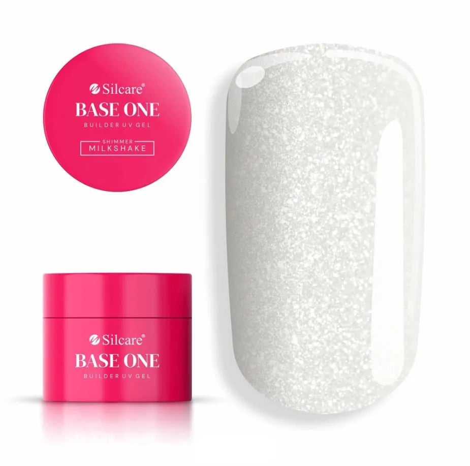SILCARE Base One Gel Nail Builder - Shimmer Milkshake 50 g - Kosmetika