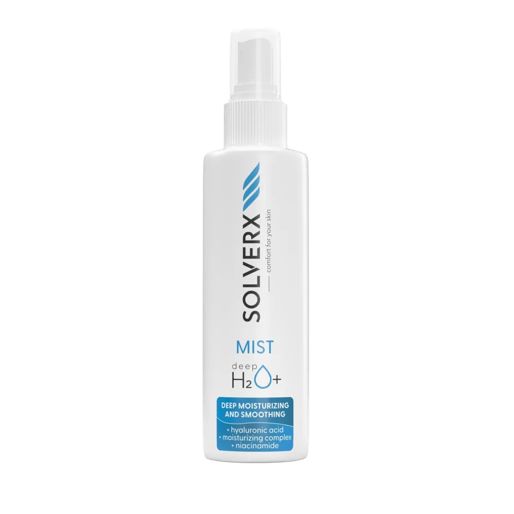 SOLVERX Deep H2O+ Body Mist Giliai drėkinantis - sausai ir dehidratuotai odai 150 ml - Kosmetika