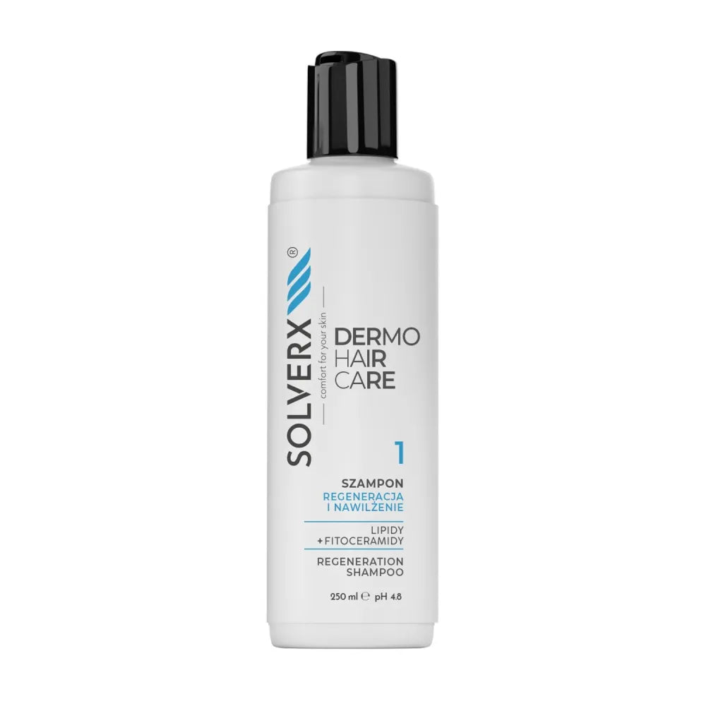 SOLVERX Dermo Hair Shampoo Regeneration and Hydration 250 ml. - Kosmetika
