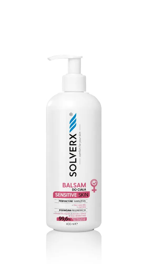 SOLVERX SENSITIVE SKIN kūno losjonas moterims 400ml - Kosmetika
