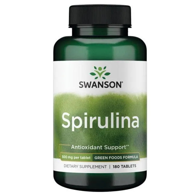 Spirulina - 500 mg - N180 - Swanson - Papildai