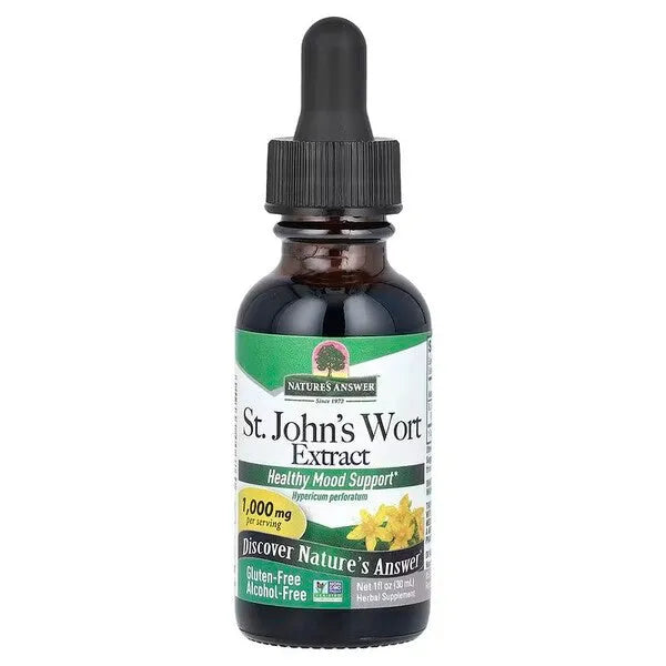 St. John’s Wort Extract 1000mg - 30 ml - Nature’s Answer - Papildai
