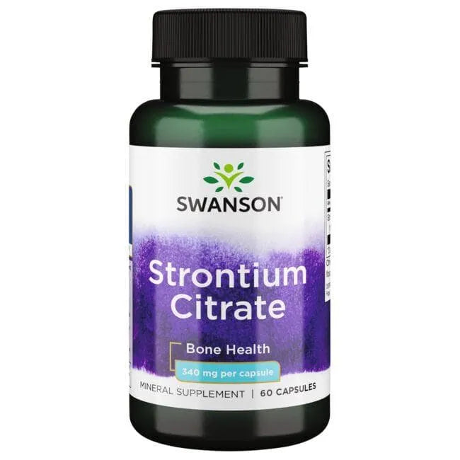 Strontium Citrate - Kaulams - 340 mg - N60 - Stroncio citratas - Swanson - Papildai