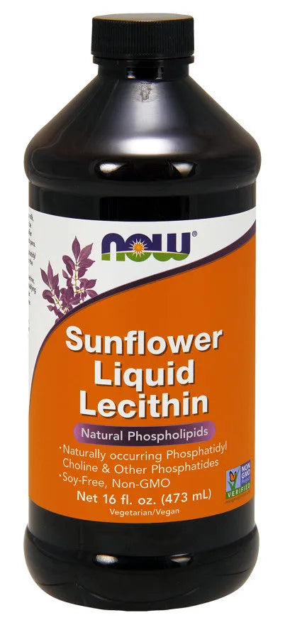 Sunflower Lecithin Liquid - 473 ml - NOW Foods - Papildai