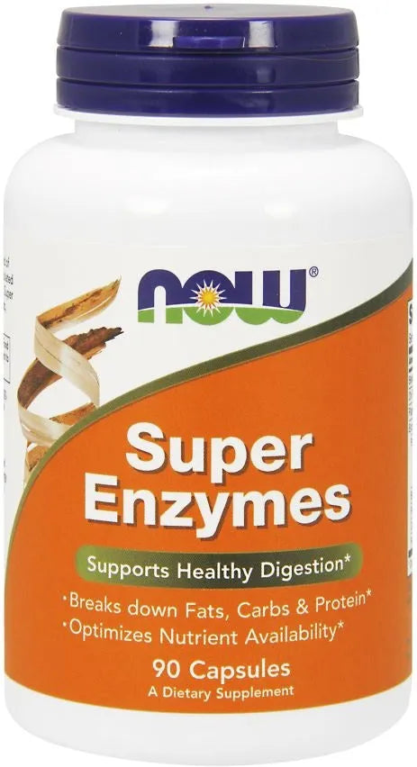 Super Enzymes - 90 caps - NOW Foods - Papildai