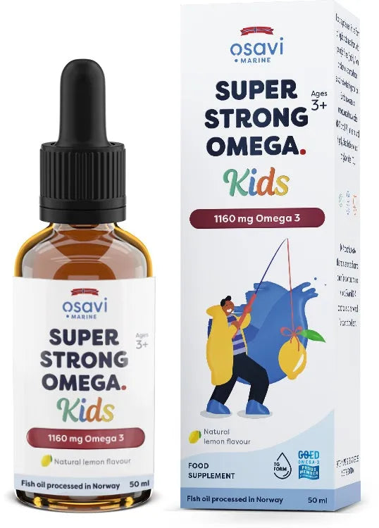 Super Strong Omega Kids 1160mg 3 (Lemon) - 50 ml - Osavi - Papildai
