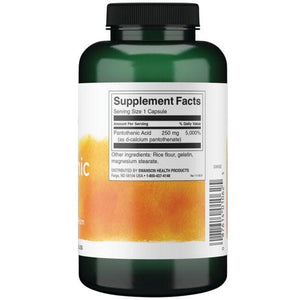 Pantothenic Acid - Energijai - Pantoteno rūgštis - 250 mg - N250 - Swanson - Vaistine1.lt