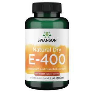 Natural Dry E-400 - Antioksidantas - 400 IU - 268 mg - N100 - Swanson - Vaistine1.lt
