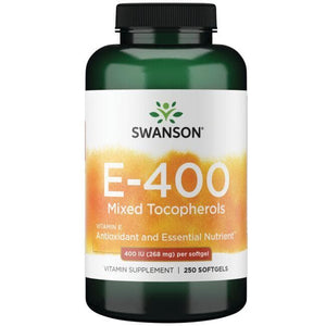 E-400 Mixed Tocopherols - 400 IU - 268 mg - N250 - Swanson - Vaistine1.lt
