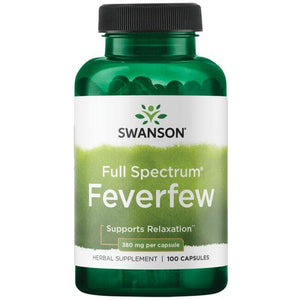 Feverfew - Atsipalaidavimui - 380 mg - N100 - Swanson - Vaistine1.lt