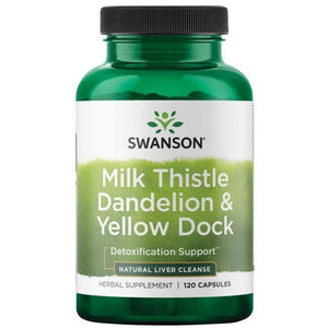 Milk Thistle Dandelion & Yellow Dock - N120 - Swanson - Vaistine1.lt