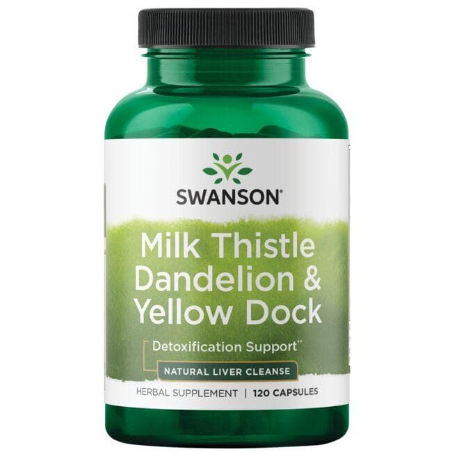 Milk Thistle Dandelion & Yellow Dock - N120 - Swanson - Vaistine1.lt