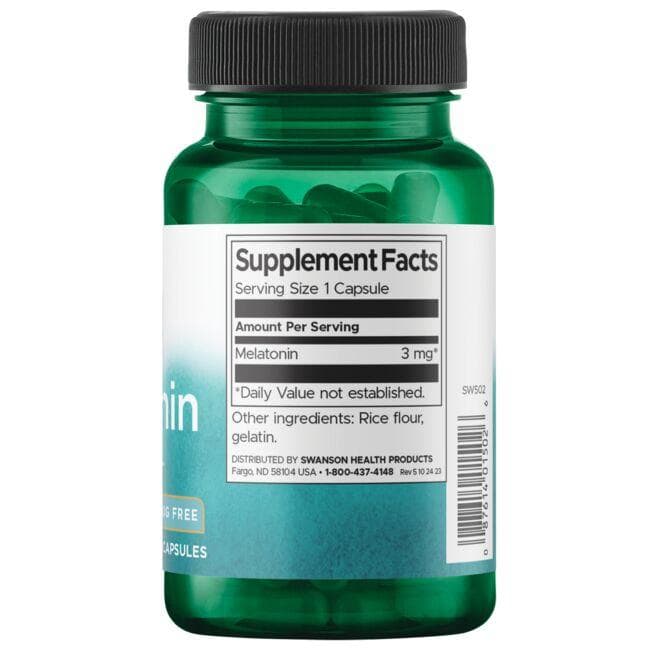 Melatonin - Miegui - 3 mg - N120 - Melatoninas - Swanson - Vaistine1.lt