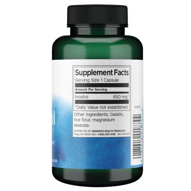 Inositol - Inozitolis - 650 mg - N100 - Swanson - Vaistine1.lt