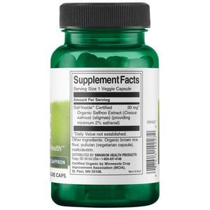 Saffron Extract - Šafrano ekstraktas - N60 - Swanson - Vaistine1.lt