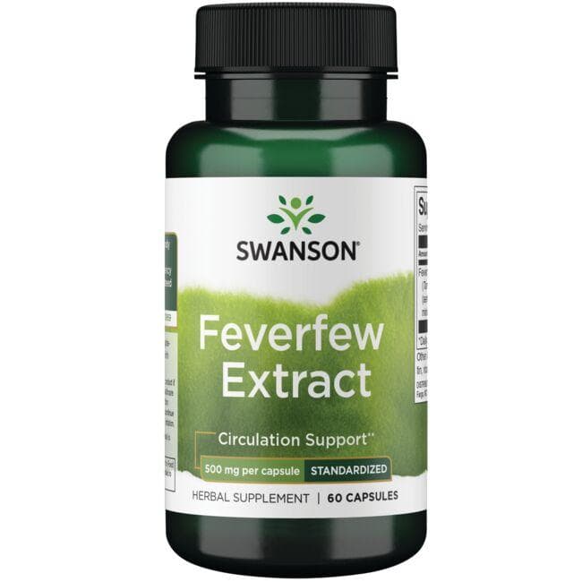 Feverfew Extract - Smegenų kraujotakai - 500 mg - N60 - Swanson - Vaistine1.lt